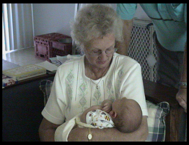 Great Grandmother Doris and Logan 