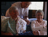 Barbara, Grandma Helen, Logan and Velda Theel