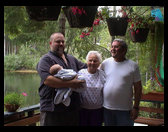 Logan, dad, Great Grandma Helen,and Grandpa Bob 19/08/2000