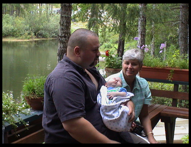 Dad, Logan and Great Aunt Barbara