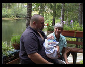 Dad, Logan and Great Aunt Barbara