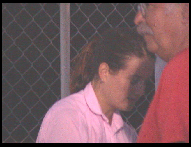 bad shot of Andrea, the light was starting to go and I hadn't gotten my flash yet