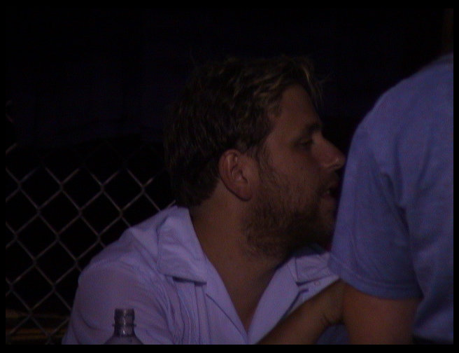 Chris signing merchandise