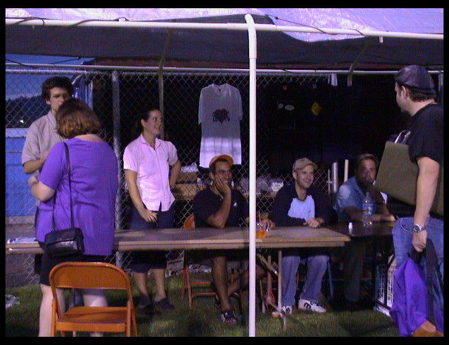 All the performers, and Sandra talking to Trevor