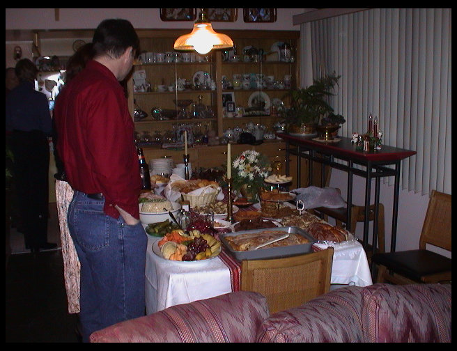 Oh my goodness look at all that food.