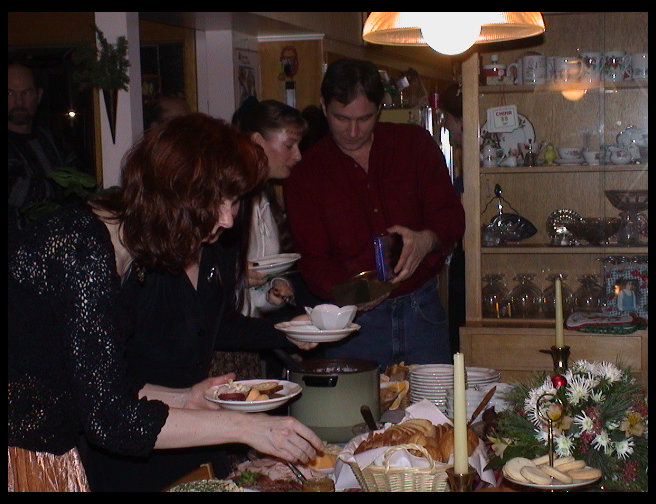 Dinner is finally served...Yeah!