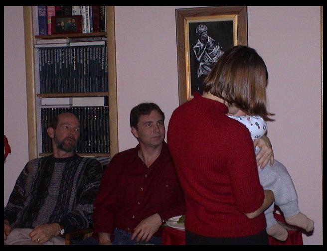 Carl and Dave admiring Logan.