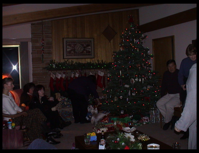 Preparing for the gift exchange.