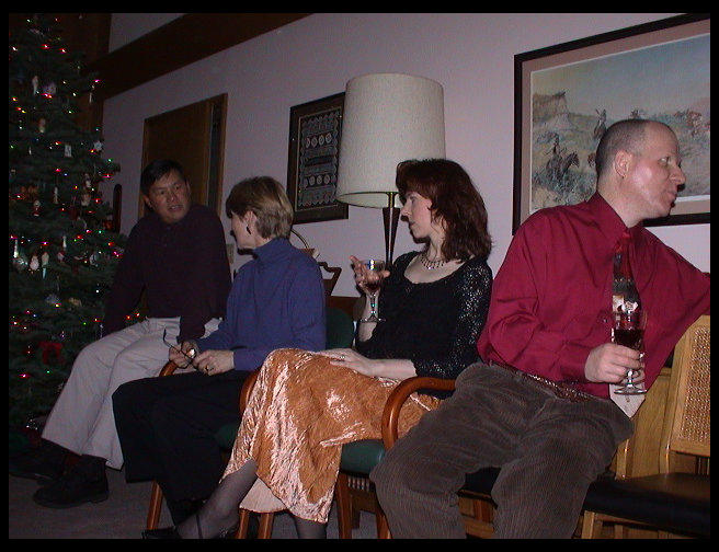 Greg, Kate, Jennifer and Henry enjoying a relaxing time.