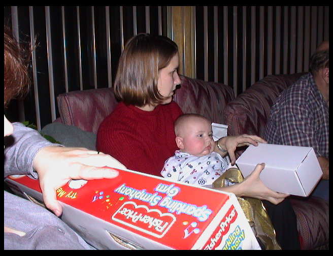 Auntie Heather and Logan.