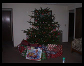 Grandpa and Grandma Trogdon's Christmas Tree, and Logan's 1st Santa gift.