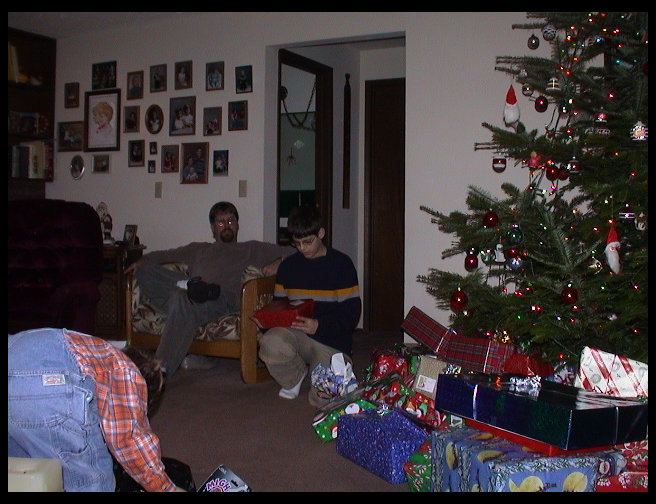 Tyler handing out gifts...do you think there are enough?