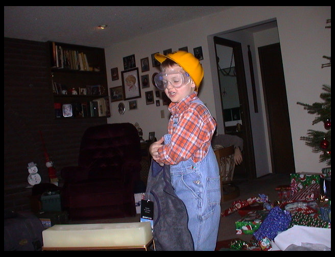 Kaleb looks quit handsome in that getup.