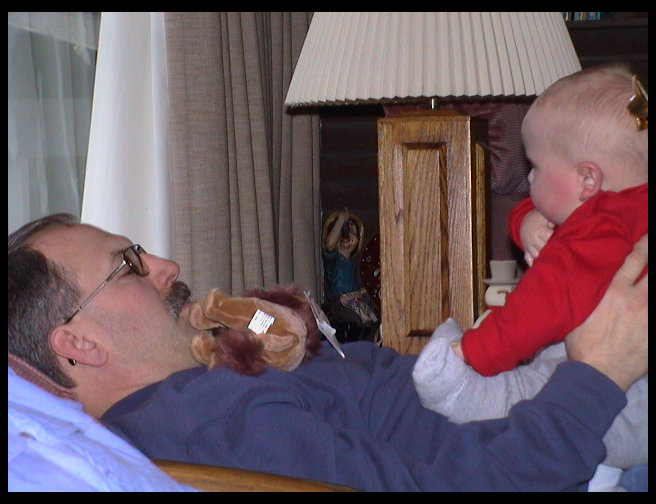 Ron still playing with Logan.