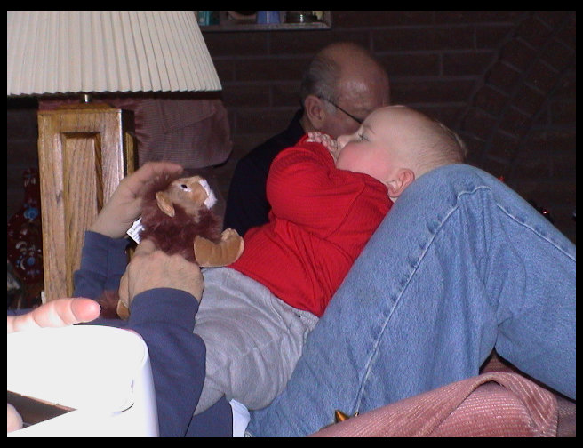 Logan looks like he is having a good time.