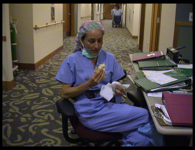 Dr. Jillian Esser, just before surgery - July 22, 2000