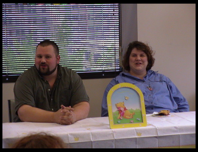 The proud parents to be enjoying themselves.