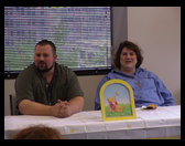 The proud parents to be enjoying themselves.