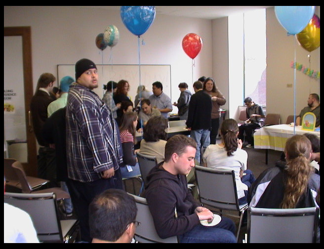 And even more people...was anyone still working?