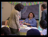 Kathy and Stephanie Hall checking out the haul.