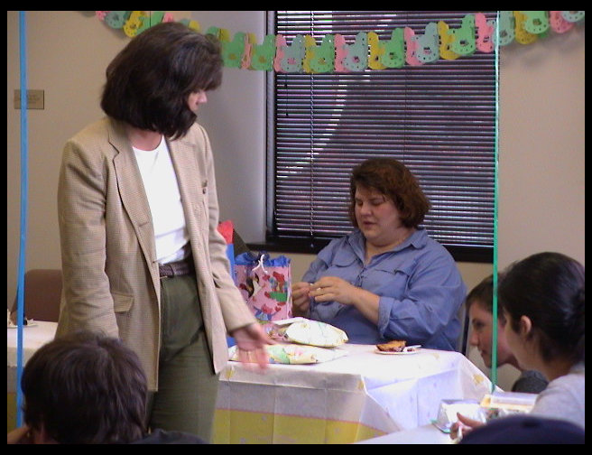 They are discussing baby stuff now.