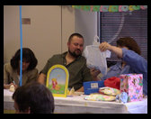 Oh how cute.  Timm looks so thrilled.