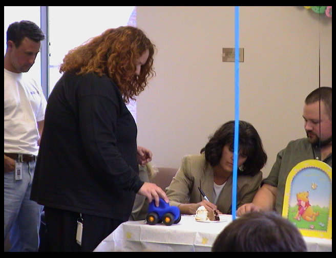 Mark Lester in white, Sarah Lyman, Kathy and Timm.