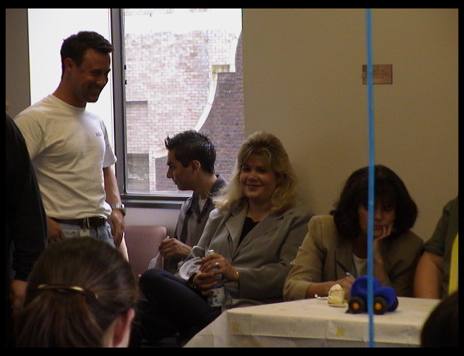 Mark, Garrett, Jessica and Kathy enjoying the party.
