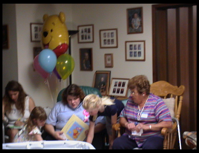 Shower at Kristi Ross' house.