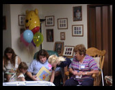 Shower at Kristi Ross' house.