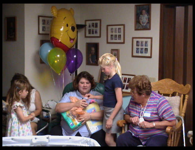 L to Rt: Michaela Bodle, Sandra (mom-to-be0, Lisa Trogdon, and Grandma Trogdon