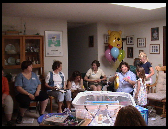 L to Rt: Leah Angel, Aunt Marguerite Bodle, Laura (Bodle) Zerr, Julia, Sandra, Michela and Lisa.