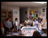 L to Rt: Leah Angel, Aunt Marguerite Bodle, Laura (Bodle) Zerr, Julia, Sandra, Michela and Lisa.