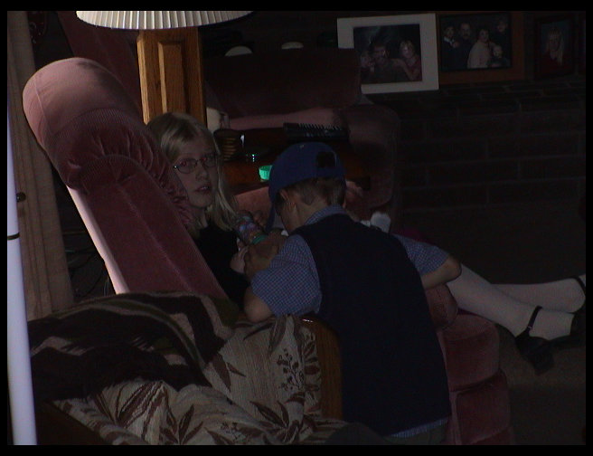 Lisa and Erik Trogdon, Lisa holding Logan.