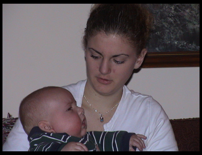 Ahhh, much better Jen is cuddling now.