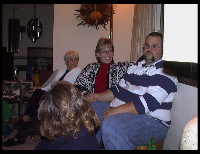 Nonnie in white.  Marianne torturing Timm...he looks thrilled.