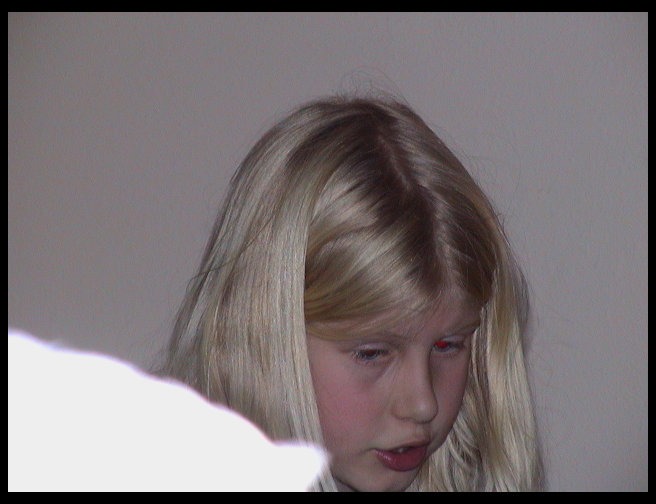 Lisa not knowing she is being photgraphed.