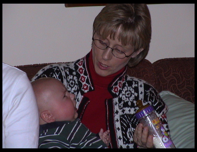 Come on Aunt Marianne, give me my food.