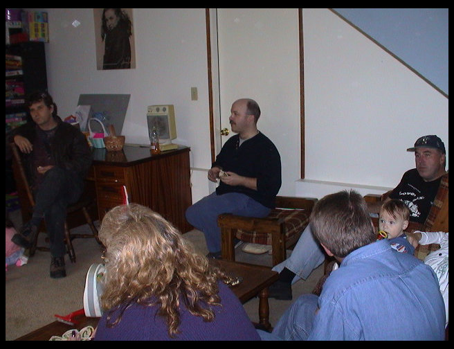 A very blurry picture. 