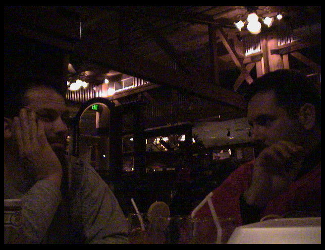 Mr. Graves and Dan talking.