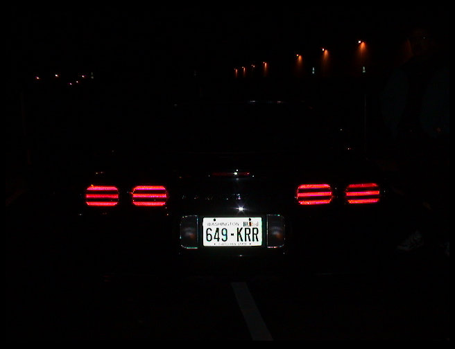The back of the Vette
