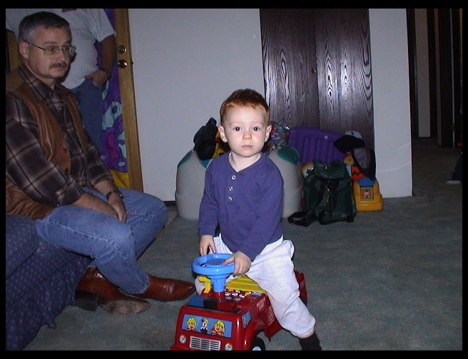 Kip Ross with grandson Walter.