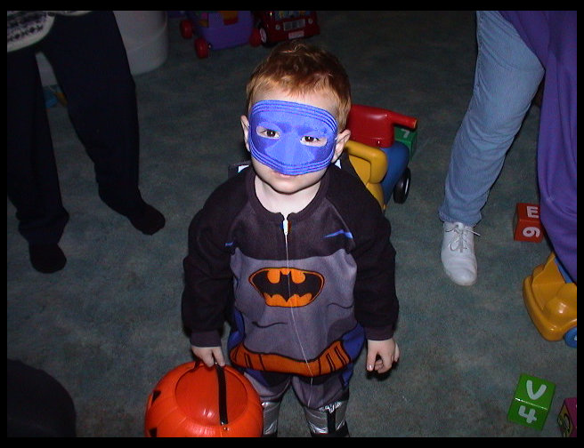 Walter as Batman.