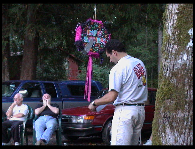 Mr. Mustard (Dan) assists with the reinforcing ....