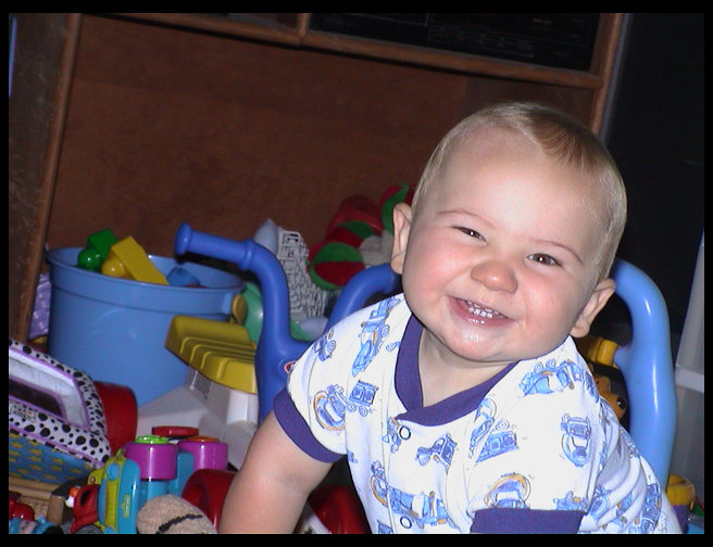 There is our silly Logan.