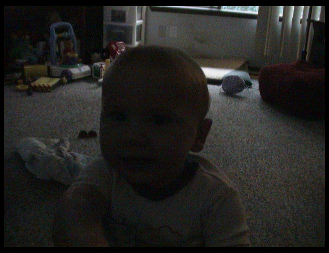 Not a well lit picture of Logan.