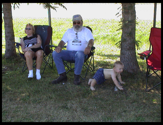 Aunt Bette, Grandpa Rick and Logan.