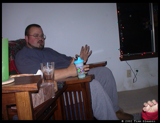 Timm talking to Logan.