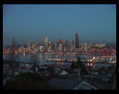 What a beautiful Christmas Eve night looking out at Seattle.