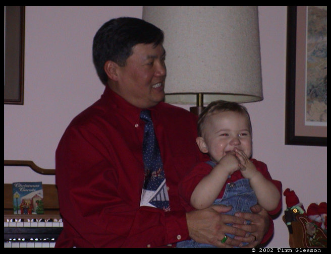 Greg and Logan enjoying some time together.